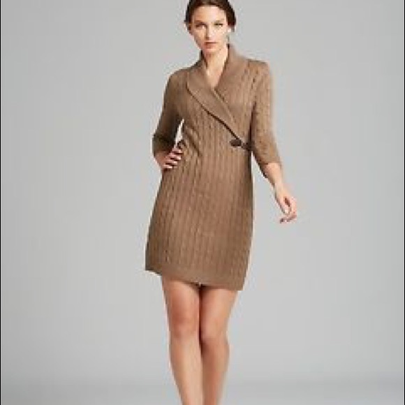 Calvin Klein Dresses & Skirts - Calvin Klein cable knit side buckle 3/4 dress